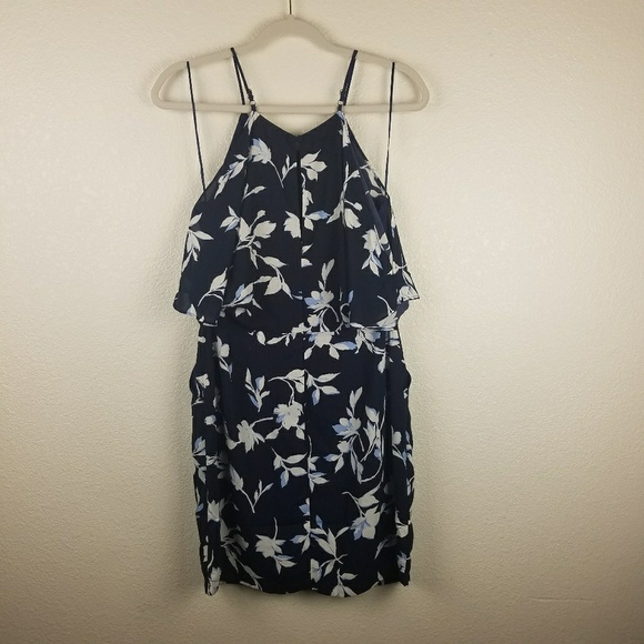 Adelyn Rae Cold Shoulder Floral Ruffle Dress SizeM - Picture 3 of 8